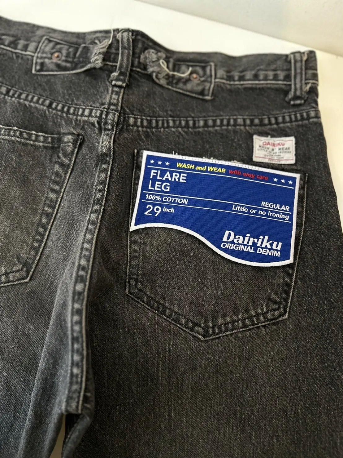 DAIRIKU<br />Flare Vintage Denim Pants / Black<img class='new_mark_img2' src='https://img.shop-pro.jp/img/new/icons14.gif' style='border:none;display:inline;margin:0px;padding:0px;width:auto;' />