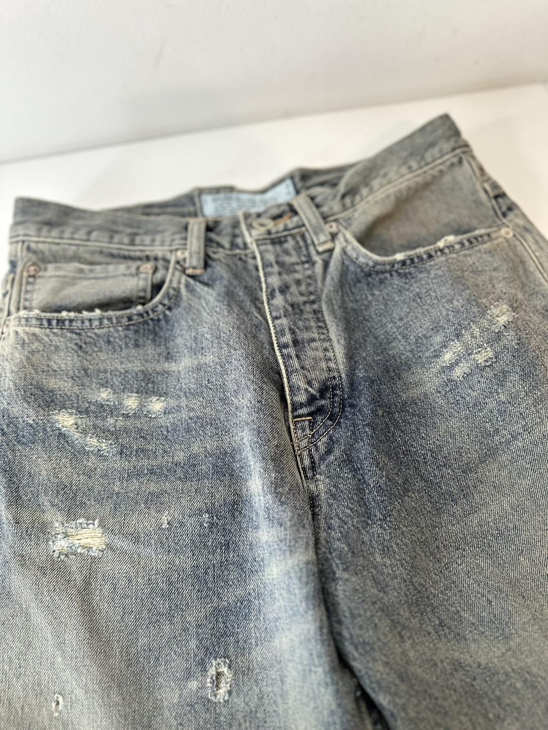 DAIRIKU<br />Damage Straight Denim Pants / Indigo<img class='new_mark_img2' src='https://img.shop-pro.jp/img/new/icons14.gif' style='border:none;display:inline;margin:0px;padding:0px;width:auto;' />