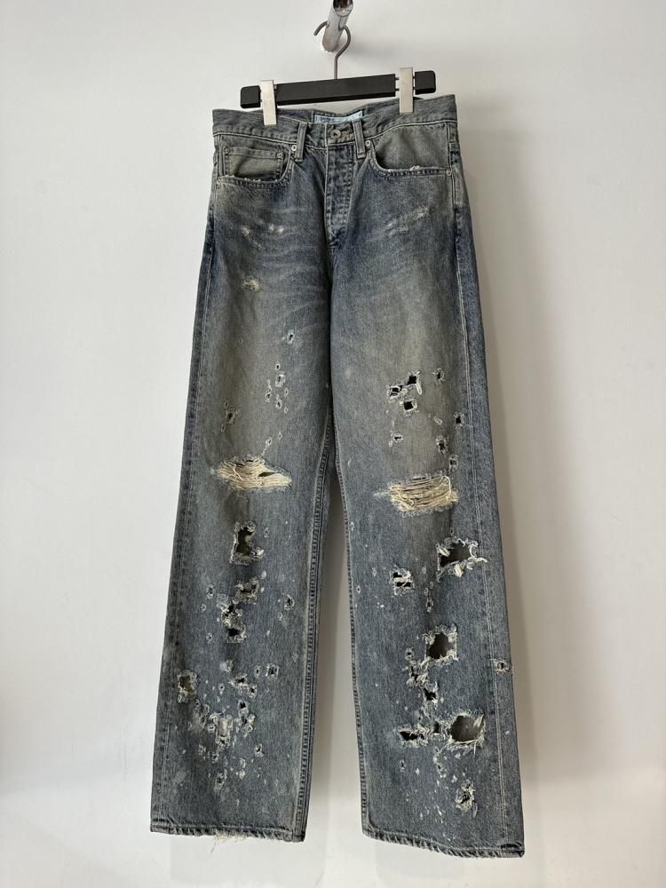DAIRIKU<br />Damage Straight Denim Pants / Indigo<img class='new_mark_img2' src='https://img.shop-pro.jp/img/new/icons14.gif' style='border:none;display:inline;margin:0px;padding:0px;width:auto;' />