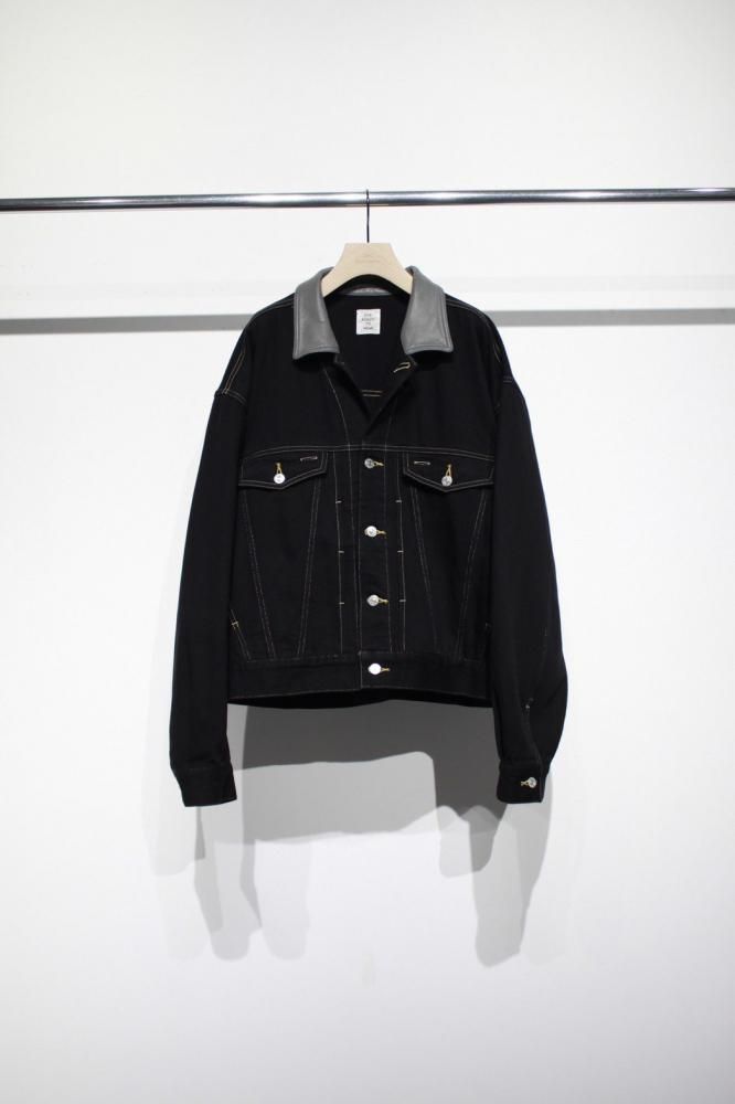 soe<br />Swiching Collar Denim Jacket / BLACK<img class='new_mark_img2' src='https://img.shop-pro.jp/img/new/icons47.gif' style='border:none;display:inline;margin:0px;padding:0px;width:auto;' />