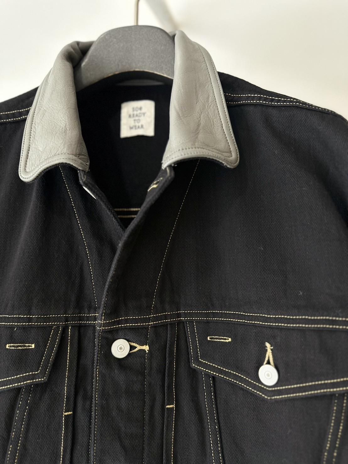 soe<br />Swiching Collar Denim Jacket / BLACK<img class='new_mark_img2' src='https://img.shop-pro.jp/img/new/icons47.gif' style='border:none;display:inline;margin:0px;padding:0px;width:auto;' />