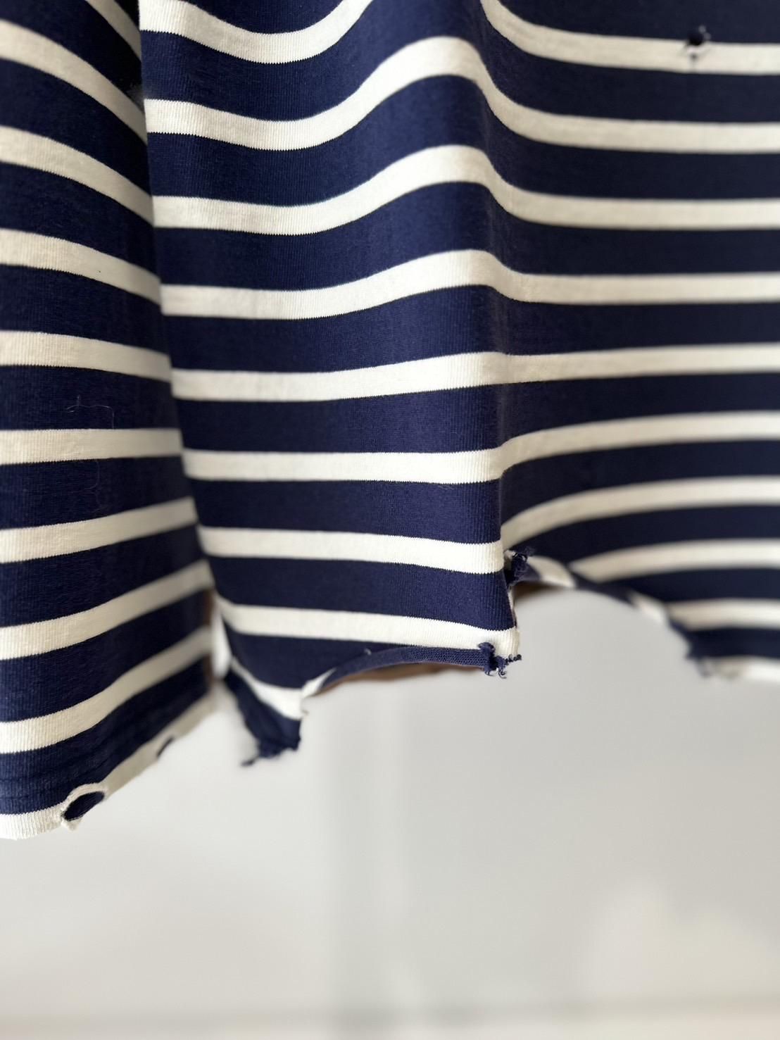 soe<br />Front/Back Swiching Basque Shirt /NAVYBROWNWHITE <img class='new_mark_img2' src='https://img.shop-pro.jp/img/new/icons47.gif' style='border:none;display:inline;margin:0px;padding:0px;width:auto;' />