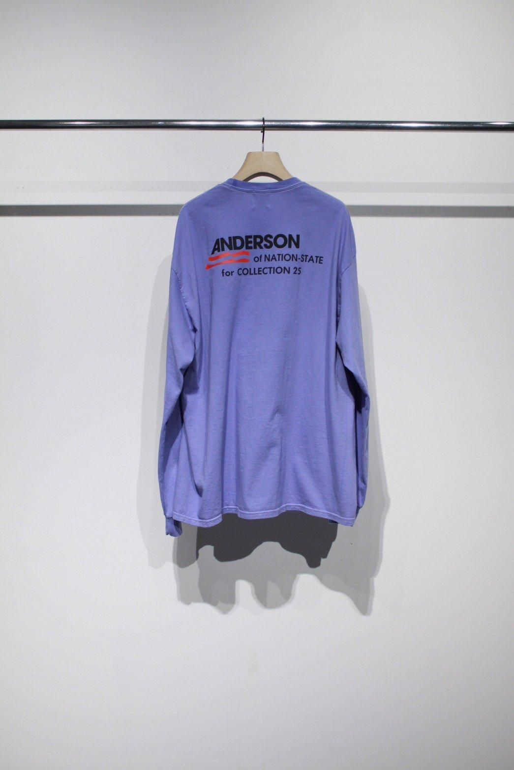 soe<br />Regular L/S T Shirts Anderson / PURPLE<img class='new_mark_img2' src='https://img.shop-pro.jp/img/new/icons47.gif' style='border:none;display:inline;margin:0px;padding:0px;width:auto;' />
