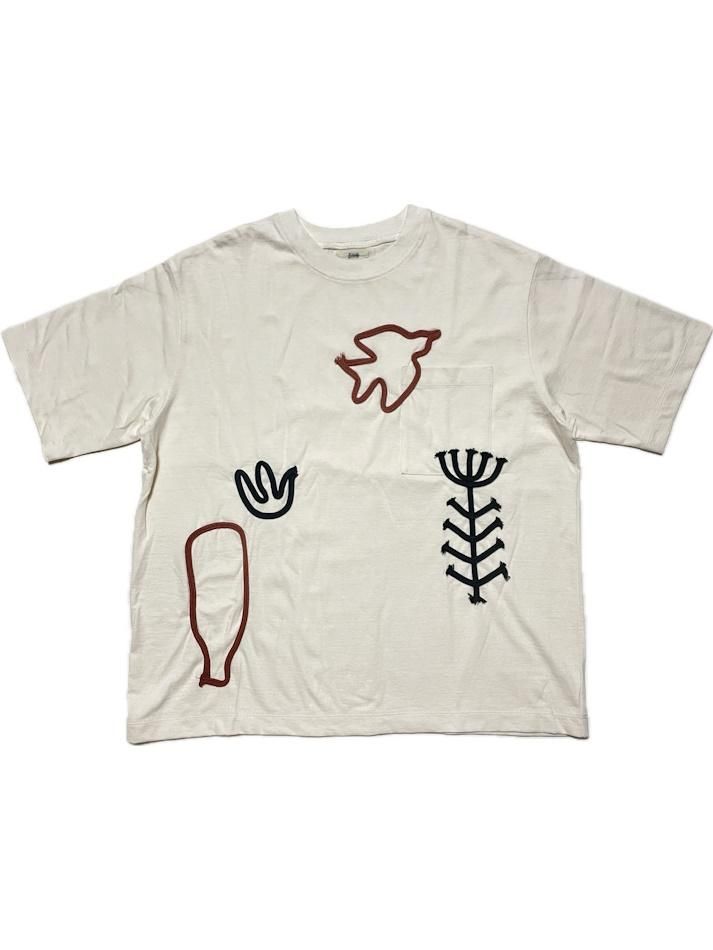 EMAM<br />Design code pocket tee / IVORY<img class='new_mark_img2' src='https://img.shop-pro.jp/img/new/icons47.gif' style='border:none;display:inline;margin:0px;padding:0px;width:auto;' />
