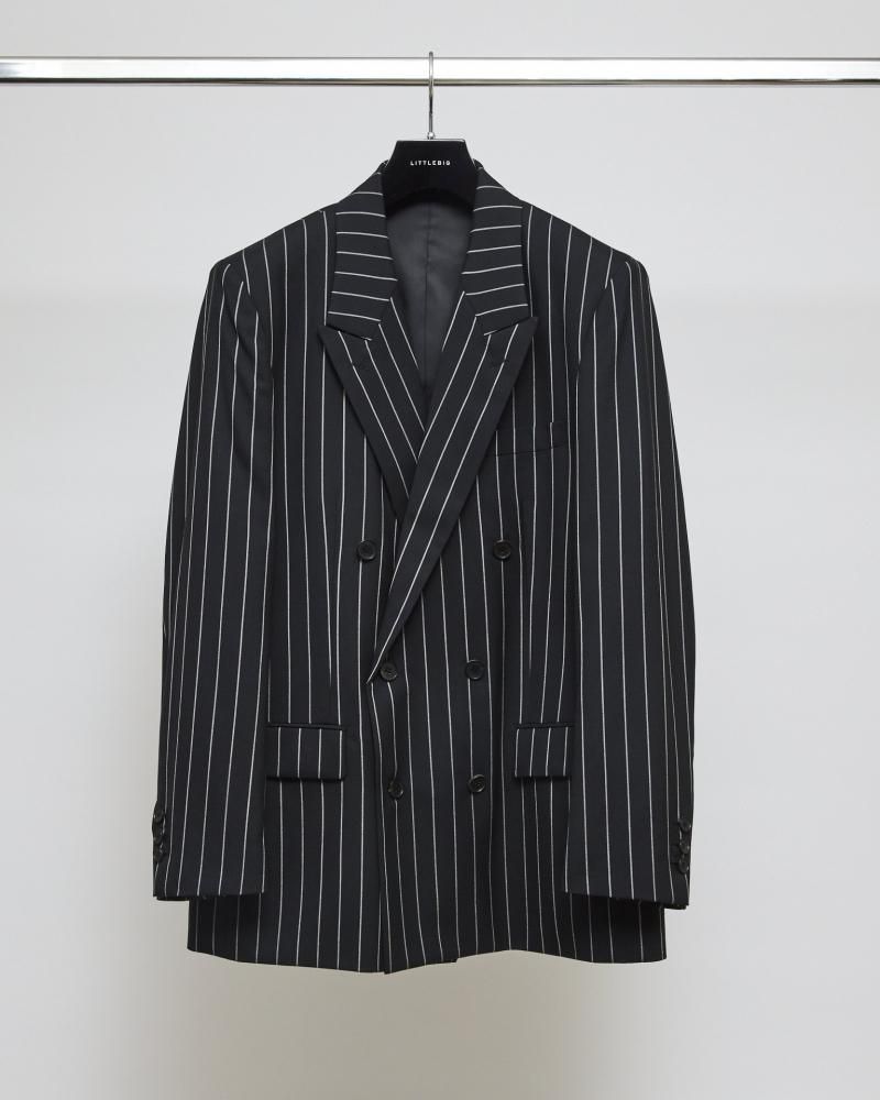LITTLEBIG<br />Stripe Double Jacket & Stripe Flare Trousers SET / Black<img class='new_mark_img2' src='https://img.shop-pro.jp/img/new/icons14.gif' style='border:none;display:inline;margin:0px;padding:0px;width:auto;' />