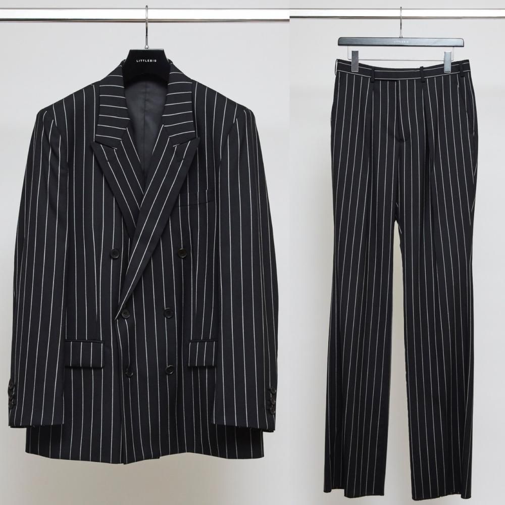 LITTLEBIG<br />Stripe Double Jacket & Stripe Flare Trousers SET / Black<img class='new_mark_img2' src='https://img.shop-pro.jp/img/new/icons14.gif' style='border:none;display:inline;margin:0px;padding:0px;width:auto;' />