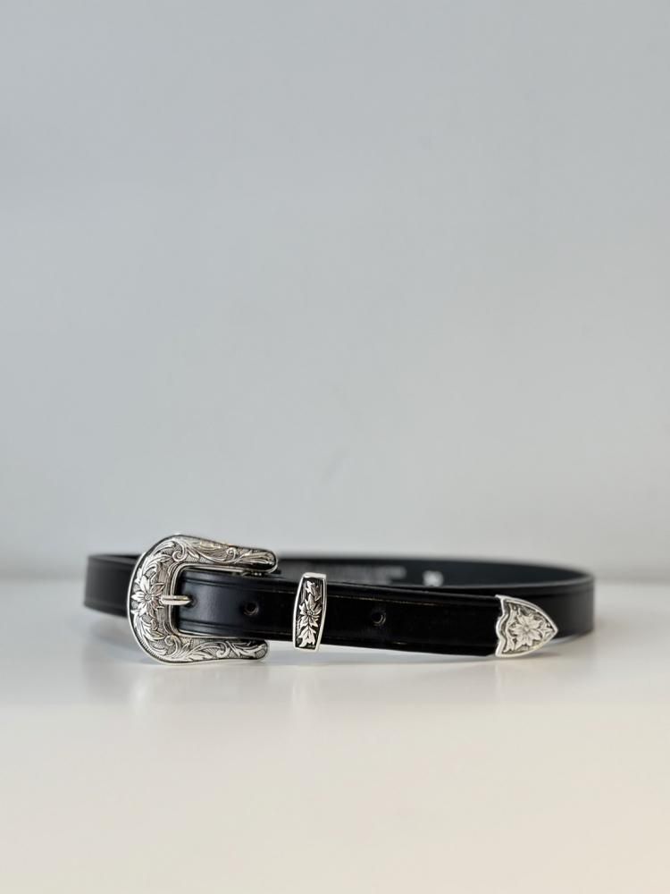 TORY LEATHER<br />Antique silver buckle set belt / BLACKNICKEL<img class='new_mark_img2' src='https://img.shop-pro.jp/img/new/icons14.gif' style='border:none;display:inline;margin:0px;padding:0px;width:auto;' />