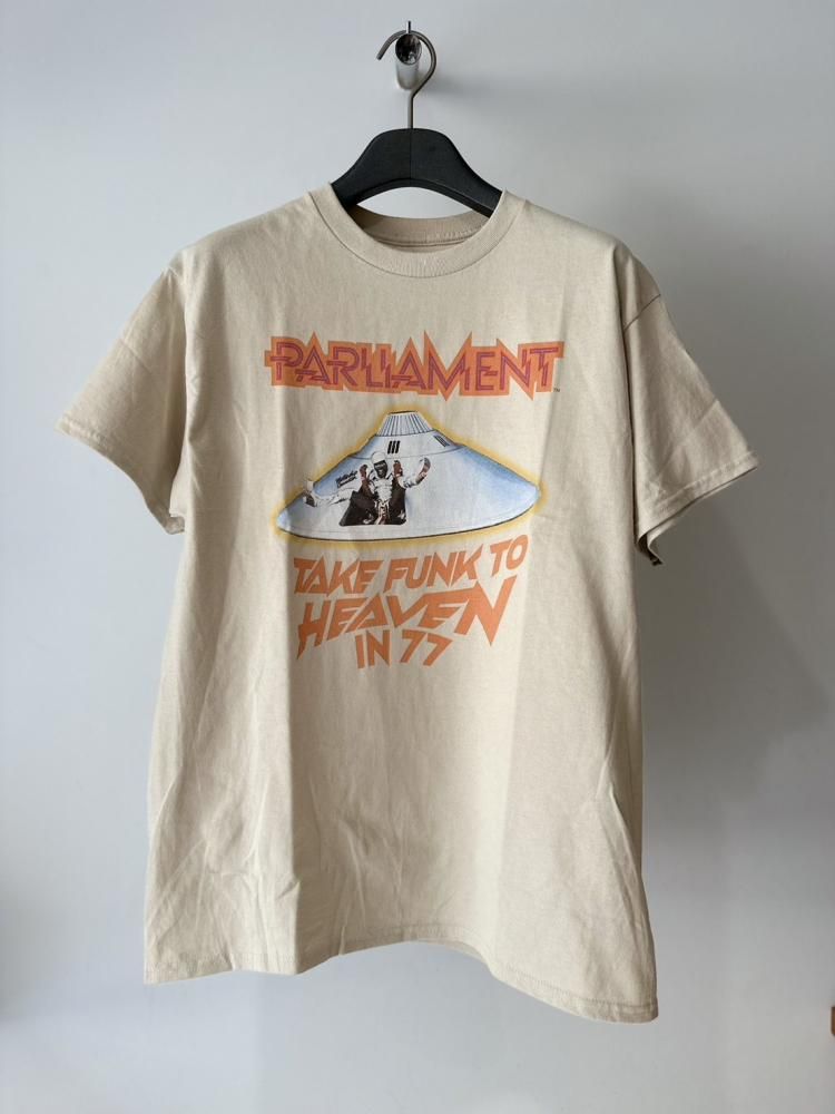 BLUESCENTRIC<br />Parliament Take Funk To Heaven in 77 HEAVY TEE / Sand<img class='new_mark_img2' src='https://img.shop-pro.jp/img/new/icons14.gif' style='border:none;display:inline;margin:0px;padding:0px;width:auto;' />