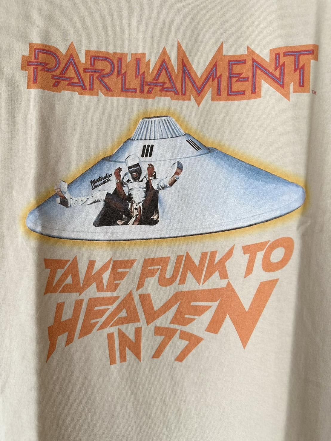 BLUESCENTRIC<br />Parliament Take Funk To Heaven in 77 HEAVY TEE / Sand<img class='new_mark_img2' src='https://img.shop-pro.jp/img/new/icons47.gif' style='border:none;display:inline;margin:0px;padding:0px;width:auto;' />