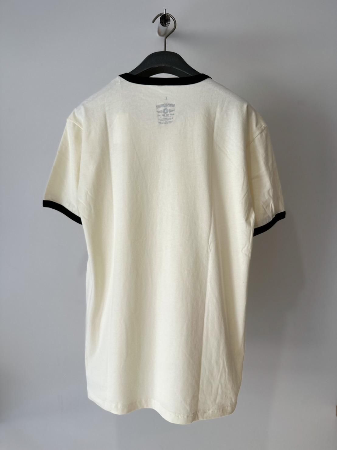 BLUESCENTRIC<br />FUNKADELIC WHITE LOGO RINGER TEE / Cream<img class='new_mark_img2' src='https://img.shop-pro.jp/img/new/icons47.gif' style='border:none;display:inline;margin:0px;padding:0px;width:auto;' />