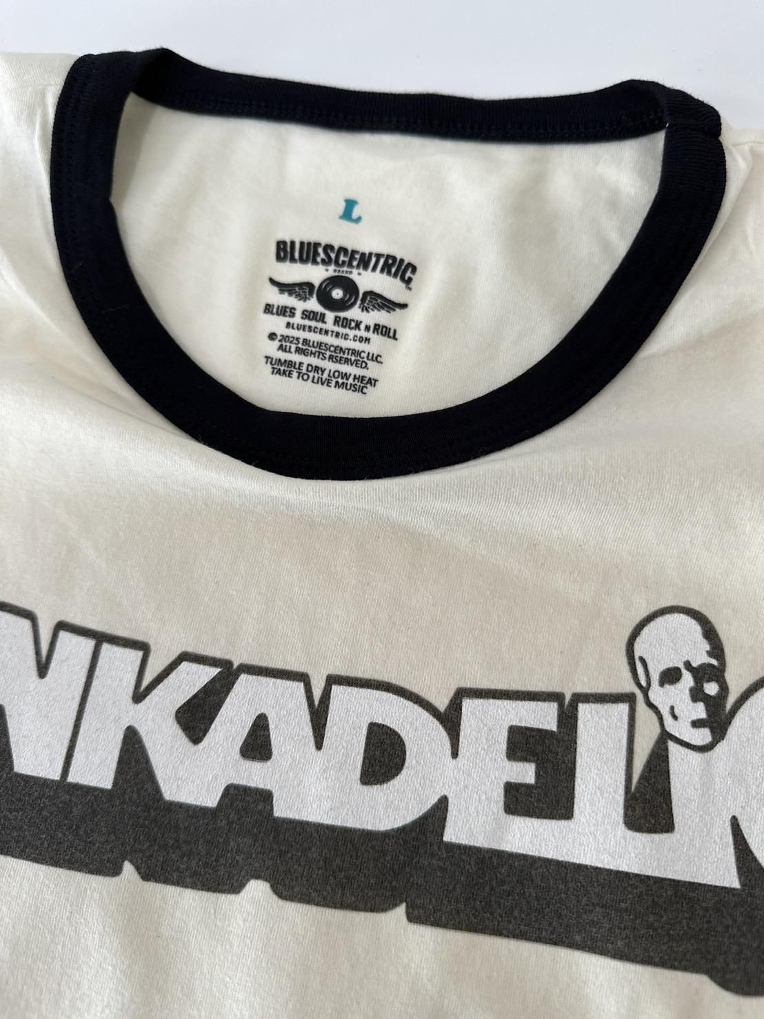 BLUESCENTRIC<br />FUNKADELIC WHITE LOGO RINGER TEE / Cream<img class='new_mark_img2' src='https://img.shop-pro.jp/img/new/icons47.gif' style='border:none;display:inline;margin:0px;padding:0px;width:auto;' />
