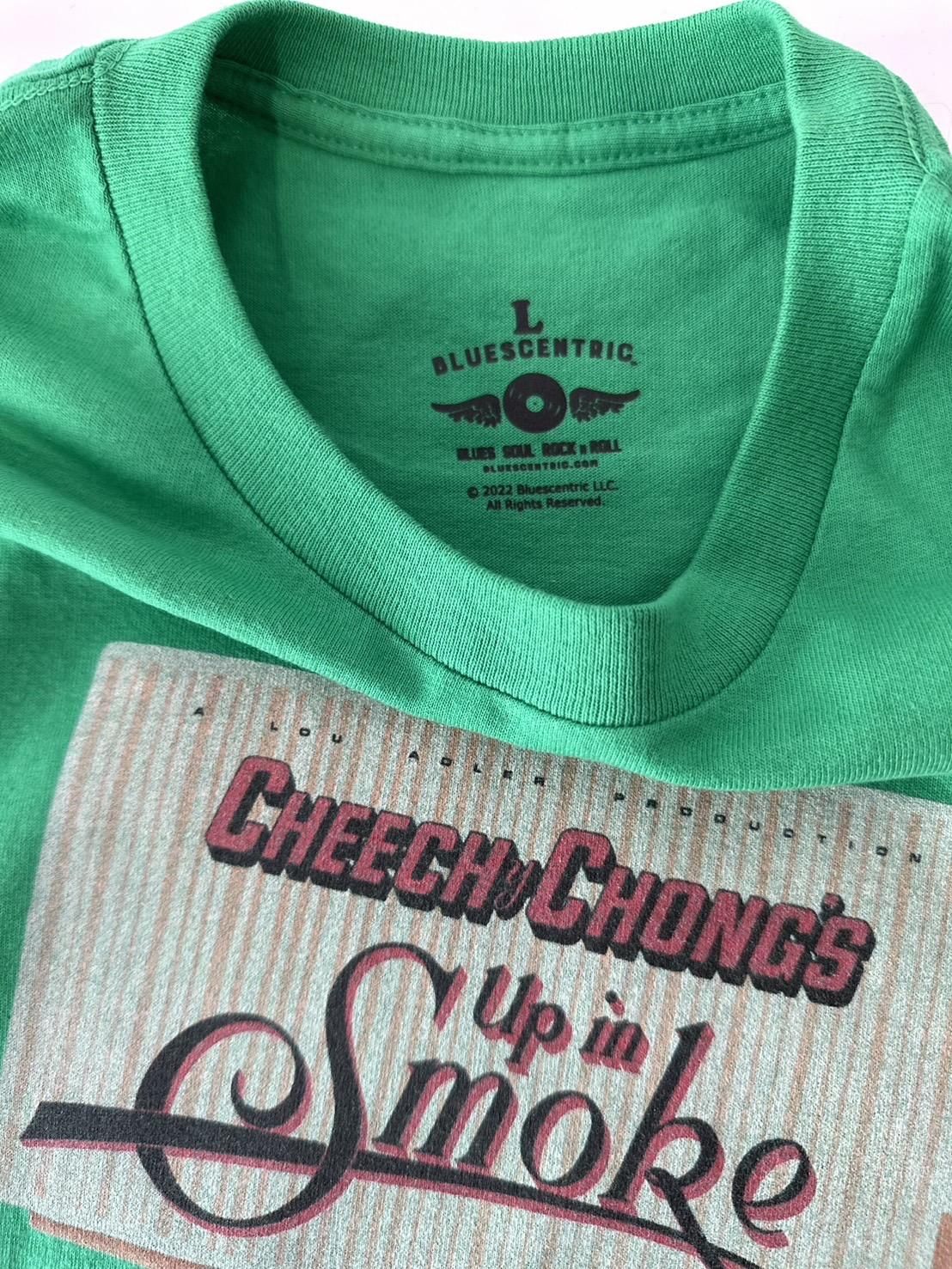 BLUESCENTRIC<br />CHEECH AND CHONG'S UP IN SMOKE Heavy Style Tee / Green<img class='new_mark_img2' src='https://img.shop-pro.jp/img/new/icons47.gif' style='border:none;display:inline;margin:0px;padding:0px;width:auto;' />
