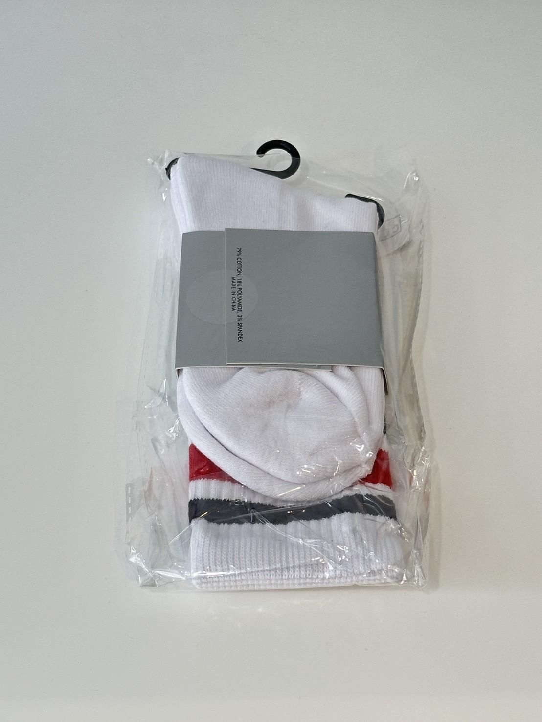 PRO CLUB<br />Stripe Crew Socks / White&Red&Black<img class='new_mark_img2' src='https://img.shop-pro.jp/img/new/icons47.gif' style='border:none;display:inline;margin:0px;padding:0px;width:auto;' />
