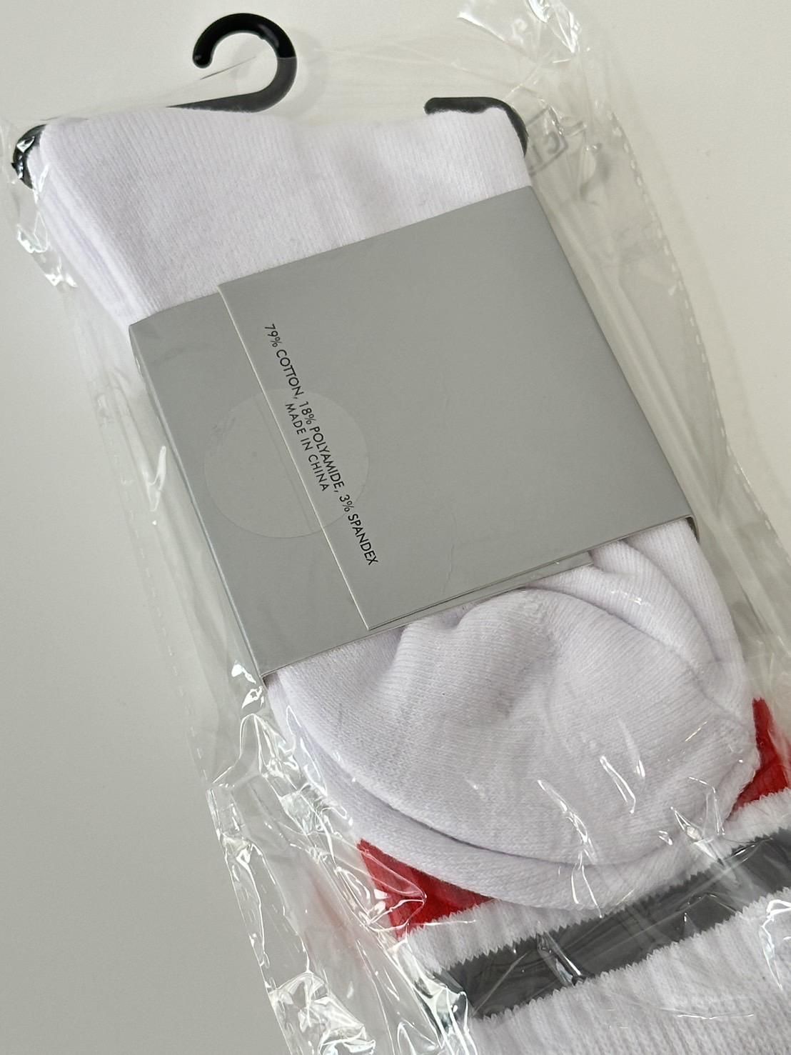 PRO CLUB<br />Stripe Crew Socks / White&Red&Black<img class='new_mark_img2' src='https://img.shop-pro.jp/img/new/icons47.gif' style='border:none;display:inline;margin:0px;padding:0px;width:auto;' />