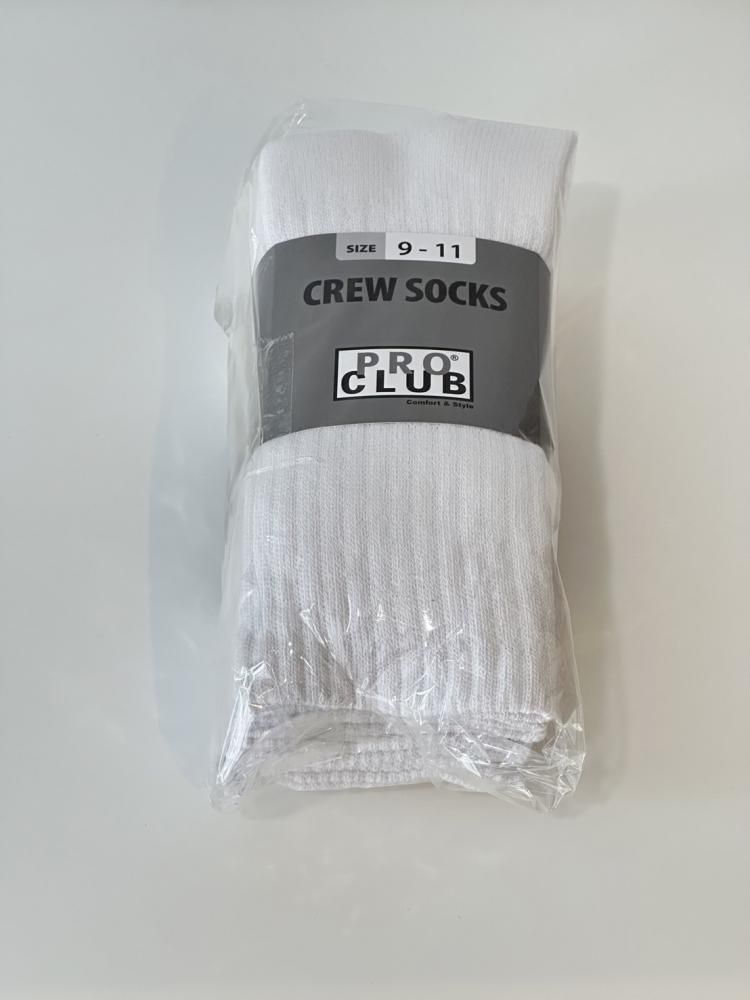 PRO CLUB<br />Stripe Crew Socks (3Pairs) / White<img class='new_mark_img2' src='https://img.shop-pro.jp/img/new/icons47.gif' style='border:none;display:inline;margin:0px;padding:0px;width:auto;' />