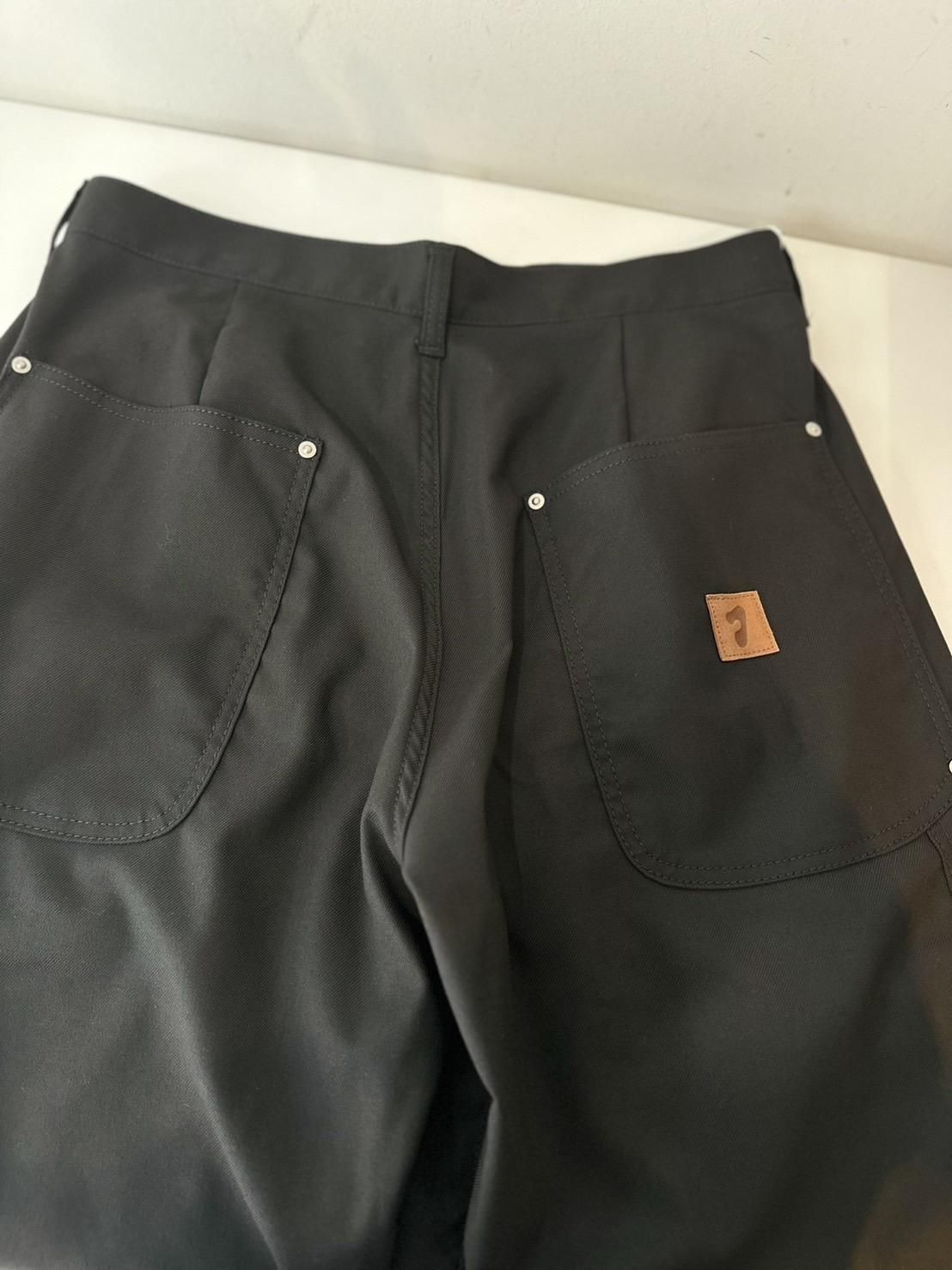 JIEDA<br />3/4 DOUBLE KNEE SLACKS / BLACK<img class='new_mark_img2' src='https://img.shop-pro.jp/img/new/icons14.gif' style='border:none;display:inline;margin:0px;padding:0px;width:auto;' />