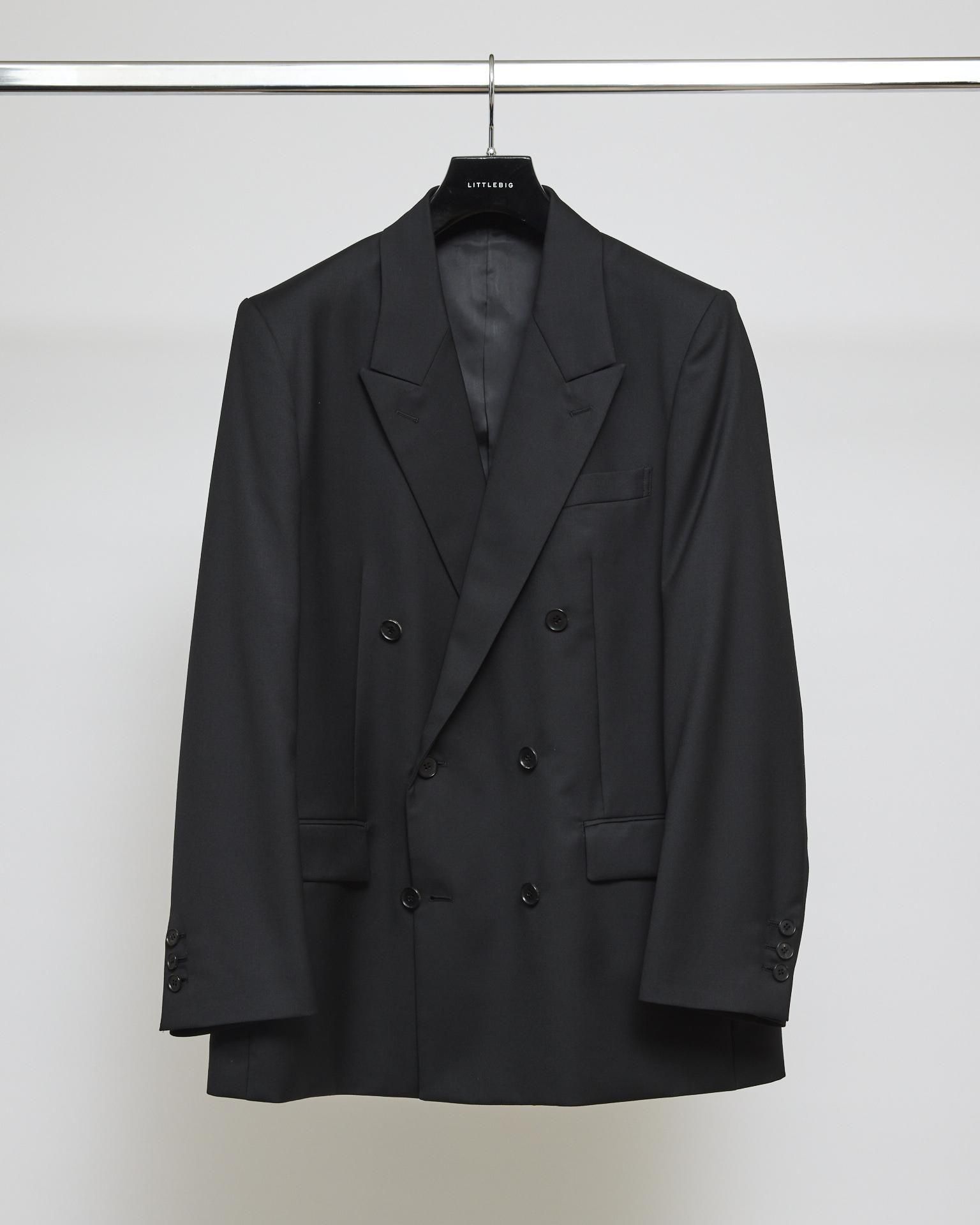LITTLEBIG<br />Black 6B Double Jacket & Black Straight Trousers SET / Black<img class='new_mark_img2' src='https://img.shop-pro.jp/img/new/icons14.gif' style='border:none;display:inline;margin:0px;padding:0px;width:auto;' />