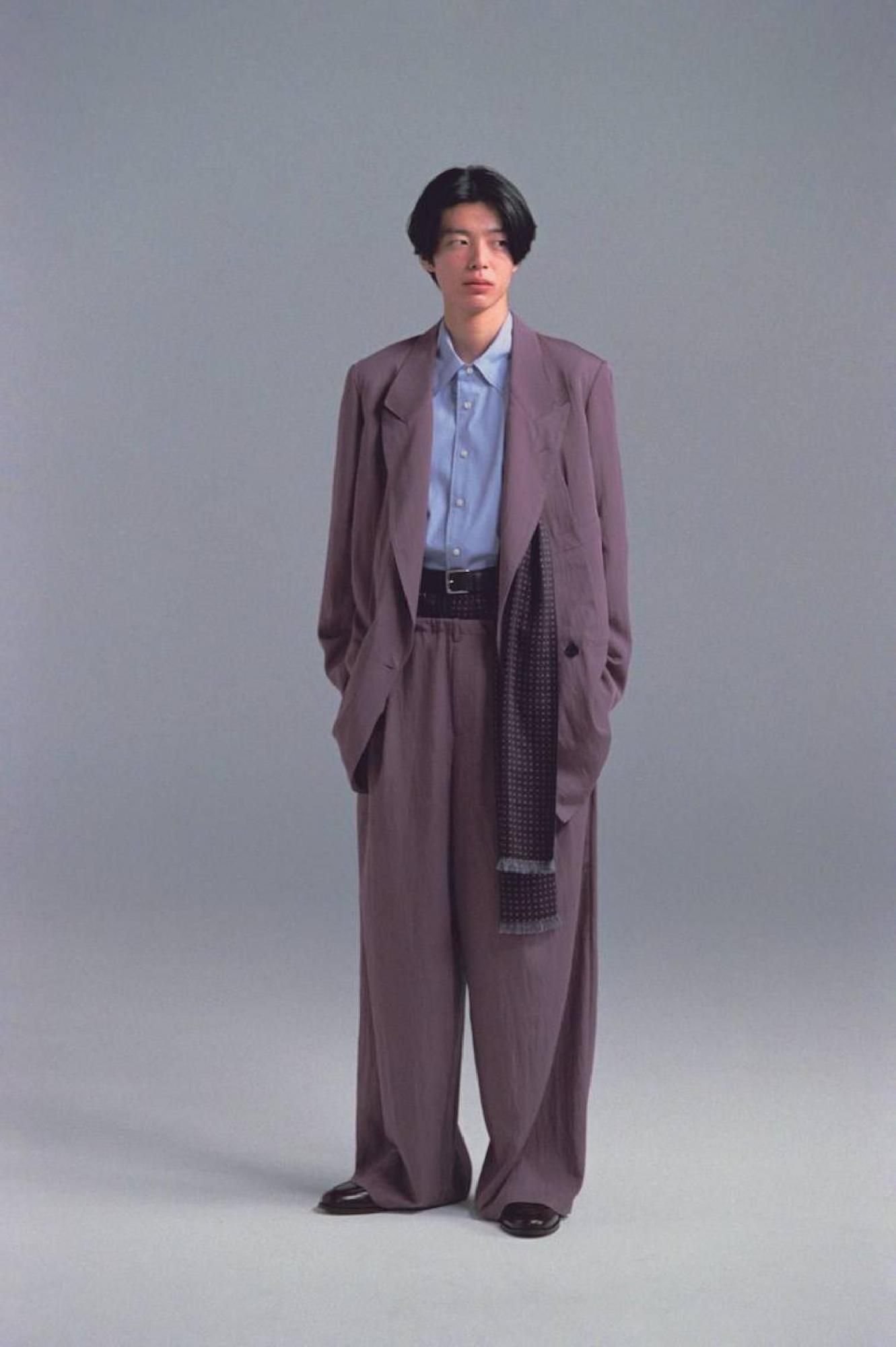 SOSHIOTSUKI<br />INTERLINING POCKET RAYON GABARDINE JACKET / PURPLE<img class='new_mark_img2' src='https://img.shop-pro.jp/img/new/icons47.gif' style='border:none;display:inline;margin:0px;padding:0px;width:auto;' />