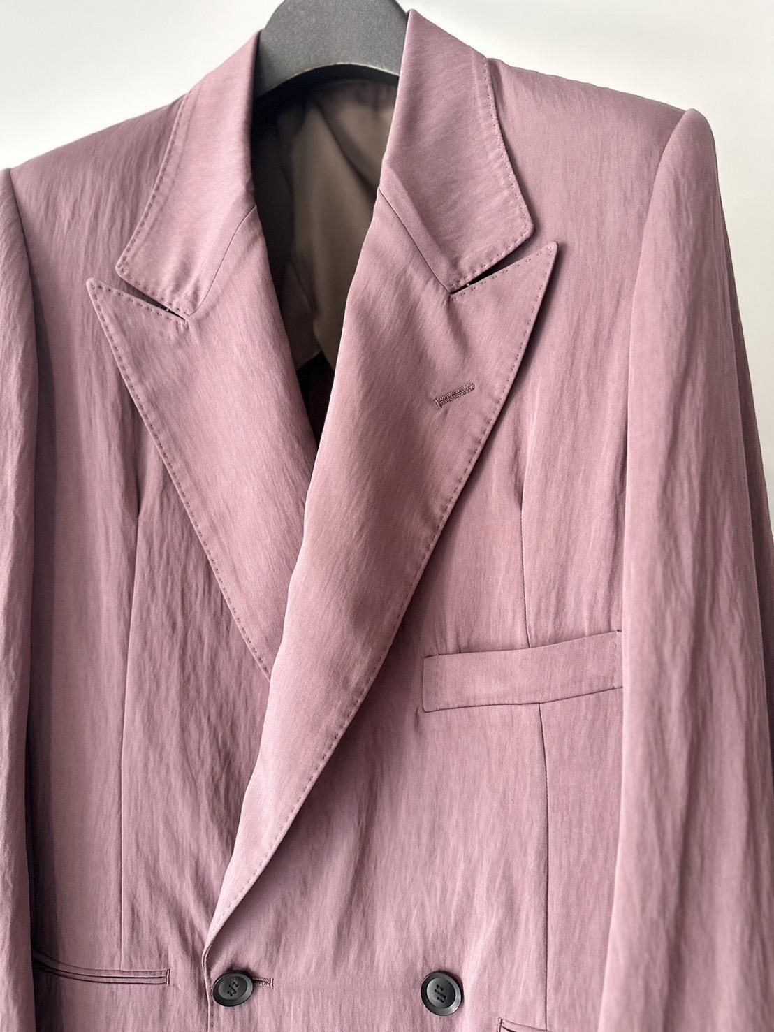 SOSHIOTSUKI<br />INTERLINING POCKET RAYON GABARDINE JACKET / PURPLE<img class='new_mark_img2' src='https://img.shop-pro.jp/img/new/icons47.gif' style='border:none;display:inline;margin:0px;padding:0px;width:auto;' />