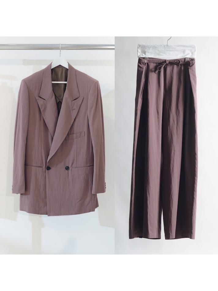 SOSHIOTSUKI<br />INTERLINING POCKET RAYON GABARDINE JACKET & JUDO TROUSERS SET / PURPLE<img class='new_mark_img2' src='https://img.shop-pro.jp/img/new/icons14.gif' style='border:none;display:inline;margin:0px;padding:0px;width:auto;' />