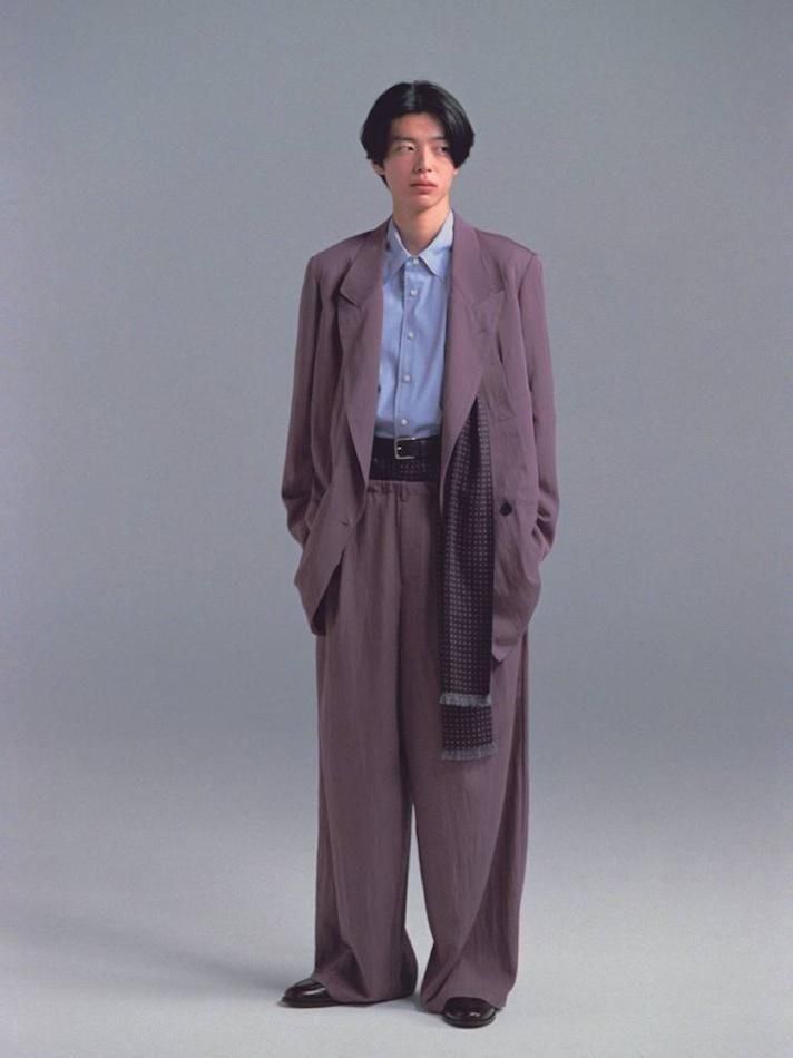 SOSHIOTSUKI<br />INTERLINING POCKET RAYON GABARDINE JACKET & JUDO TROUSERS SET / PURPLE<img class='new_mark_img2' src='https://img.shop-pro.jp/img/new/icons14.gif' style='border:none;display:inline;margin:0px;padding:0px;width:auto;' />