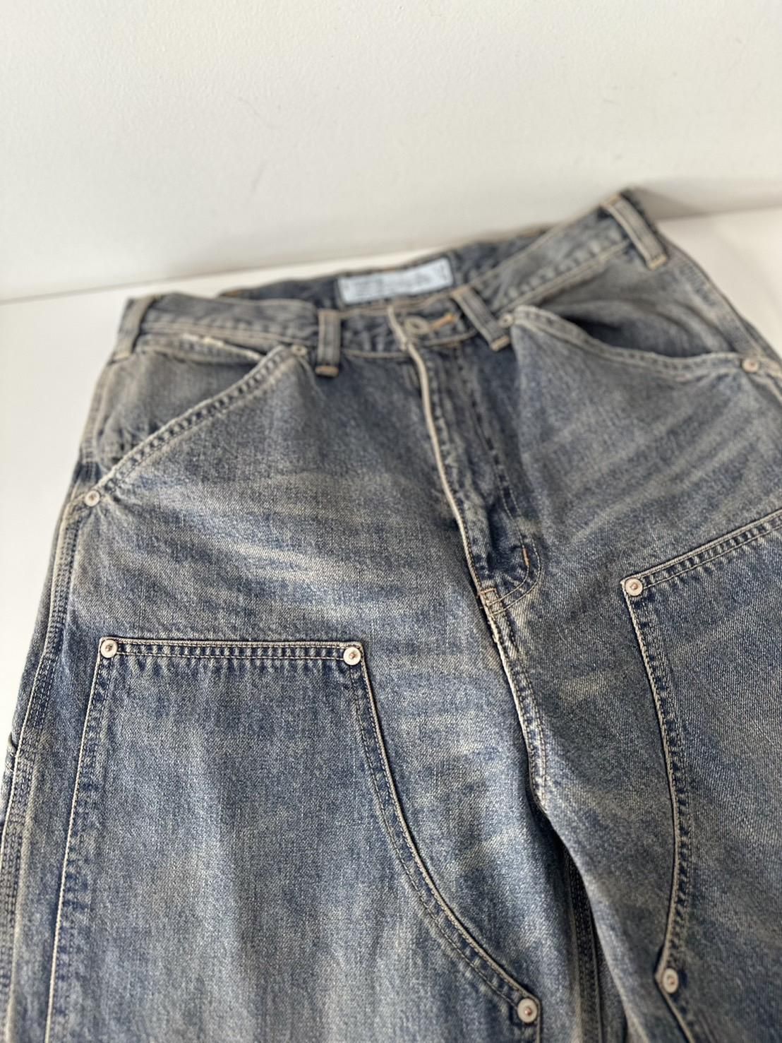 DAIRIKU<br />Vintage Washed Painter Denim Wide Pants / Indigo<img class='new_mark_img2' src='https://img.shop-pro.jp/img/new/icons14.gif' style='border:none;display:inline;margin:0px;padding:0px;width:auto;' />