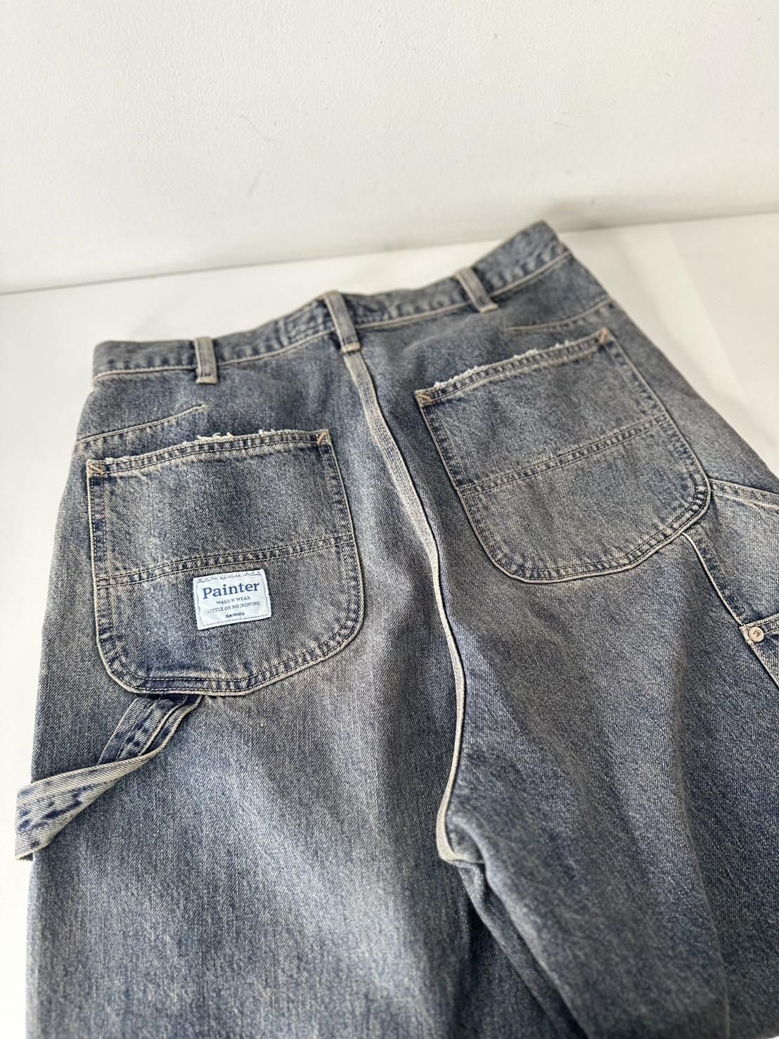 DAIRIKU<br />Vintage Washed Painter Denim Wide Pants / Indigo<img class='new_mark_img2' src='https://img.shop-pro.jp/img/new/icons14.gif' style='border:none;display:inline;margin:0px;padding:0px;width:auto;' />