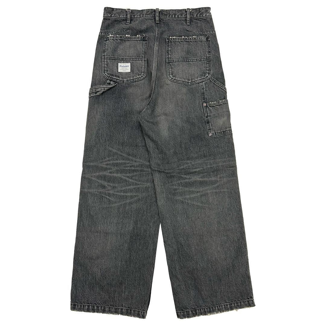DAIRIKUVintage Washed Painter Denim Wide Pants / Black - Bora,Bora