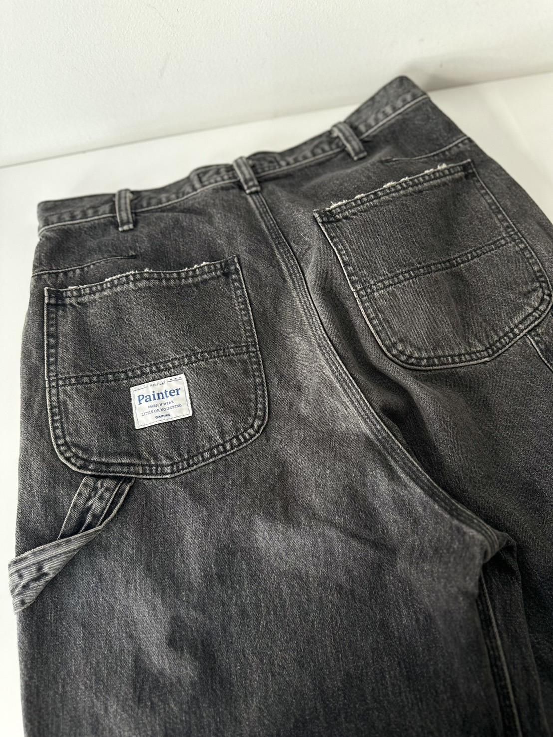 DAIRIKU<br />Vintage Washed Painter Denim Wide Pants / Black<img class='new_mark_img2' src='https://img.shop-pro.jp/img/new/icons14.gif' style='border:none;display:inline;margin:0px;padding:0px;width:auto;' />