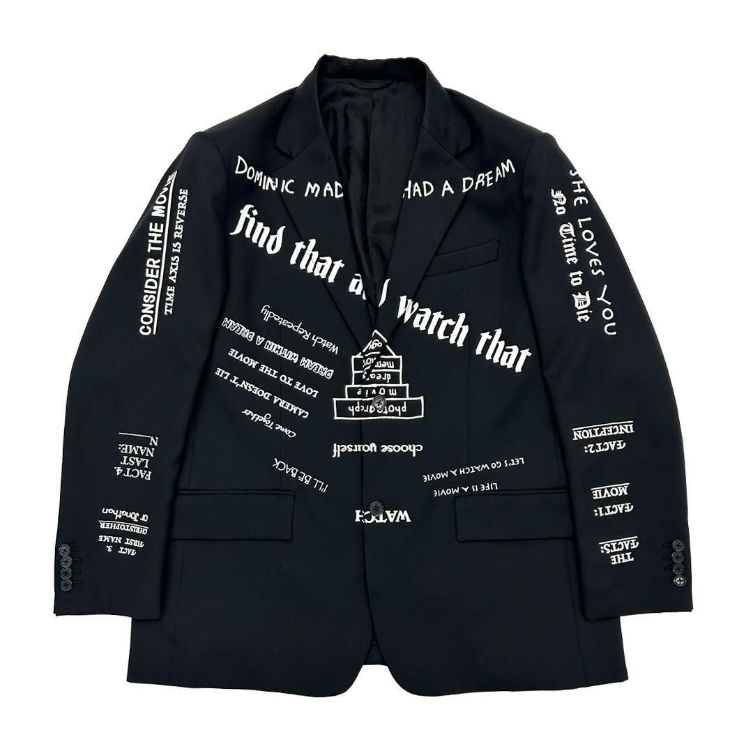 DAIRIKU<br />TATTOO Printed Tailored Jacket & TATTOO Adjuster Wide Slacks SET / Black<img class='new_mark_img2' src='https://img.shop-pro.jp/img/new/icons14.gif' style='border:none;display:inline;margin:0px;padding:0px;width:auto;' />