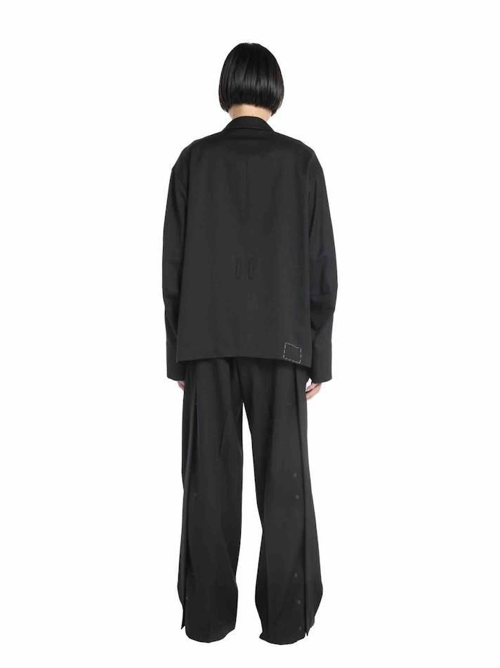 DAIRIKU<br />Draiping Tailored jacket & TATTOO Adjuster Wide Slacks SET / Black<img class='new_mark_img2' src='https://img.shop-pro.jp/img/new/icons14.gif' style='border:none;display:inline;margin:0px;padding:0px;width:auto;' />