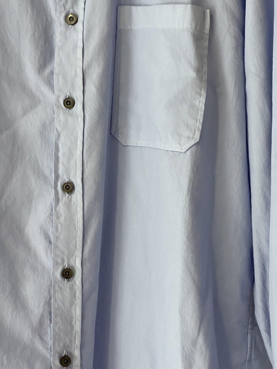 soe<br />Garment Dyed Dad Shirts / SAX<img class='new_mark_img2' src='https://img.shop-pro.jp/img/new/icons14.gif' style='border:none;display:inline;margin:0px;padding:0px;width:auto;' />