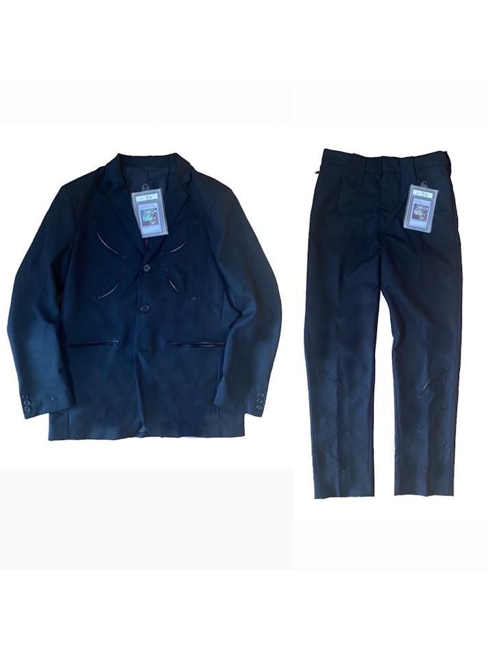 LITTLE.BEDROOM<br />western tech tailored jacket & western tech slacks / black<img class='new_mark_img2' src='https://img.shop-pro.jp/img/new/icons14.gif' style='border:none;display:inline;margin:0px;padding:0px;width:auto;' />