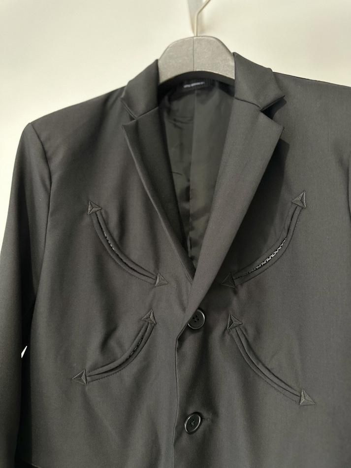 LITTLE.BEDROOM<br />western tech tailored jacket & western tech slacks / black<img class='new_mark_img2' src='https://img.shop-pro.jp/img/new/icons14.gif' style='border:none;display:inline;margin:0px;padding:0px;width:auto;' />