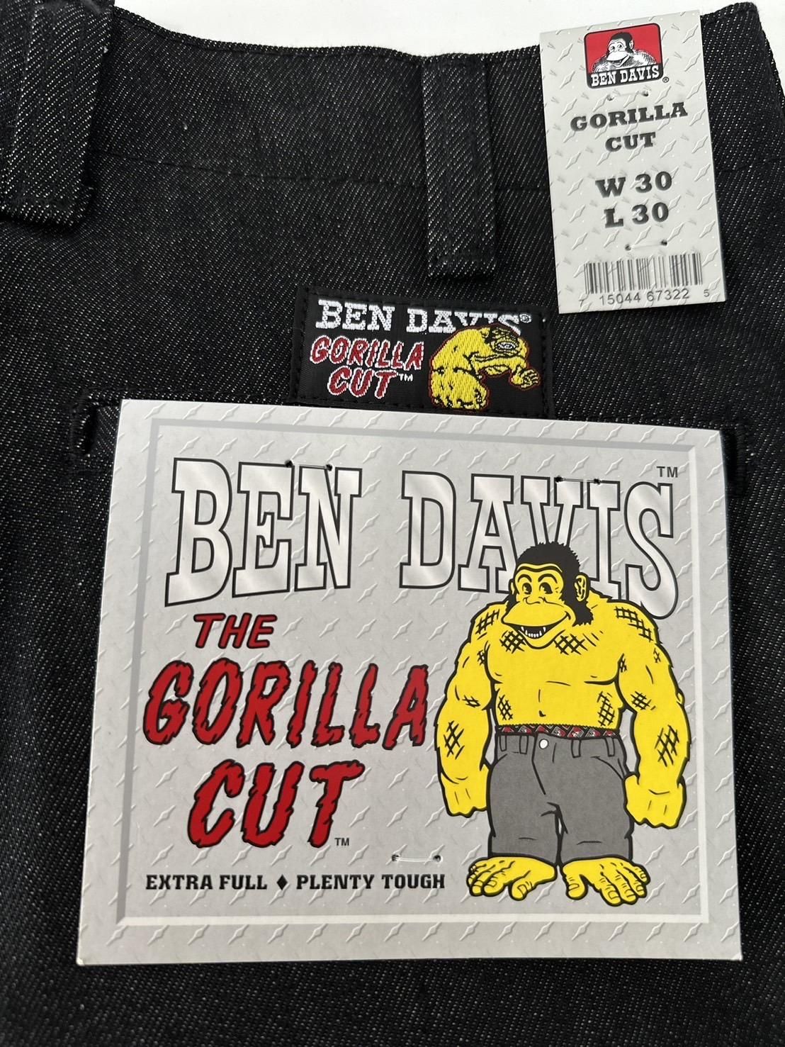 BEN DAVIS/٥ǥӥ<br />GORILLA CUT PANTS / BLACK DENIM<img class='new_mark_img2' src='https://img.shop-pro.jp/img/new/icons14.gif' style='border:none;display:inline;margin:0px;padding:0px;width:auto;' />