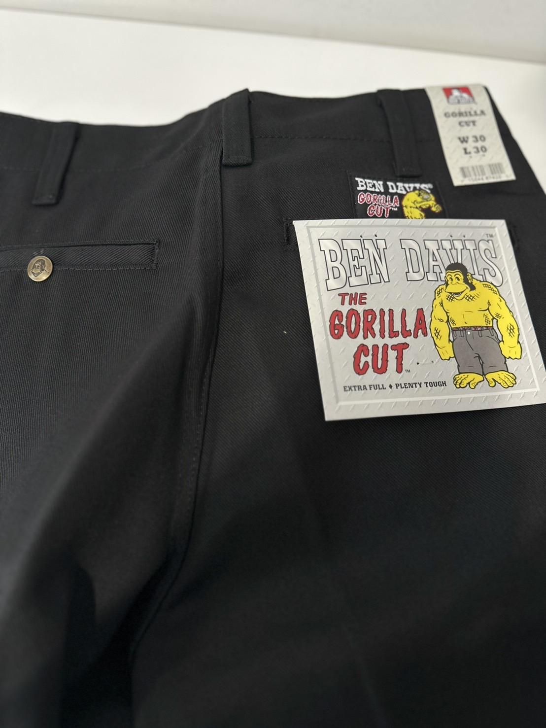 BEN DAVIS/٥ǥӥ<br />GORILLA CUT PANTS / BLACK<img class='new_mark_img2' src='https://img.shop-pro.jp/img/new/icons14.gif' style='border:none;display:inline;margin:0px;padding:0px;width:auto;' />