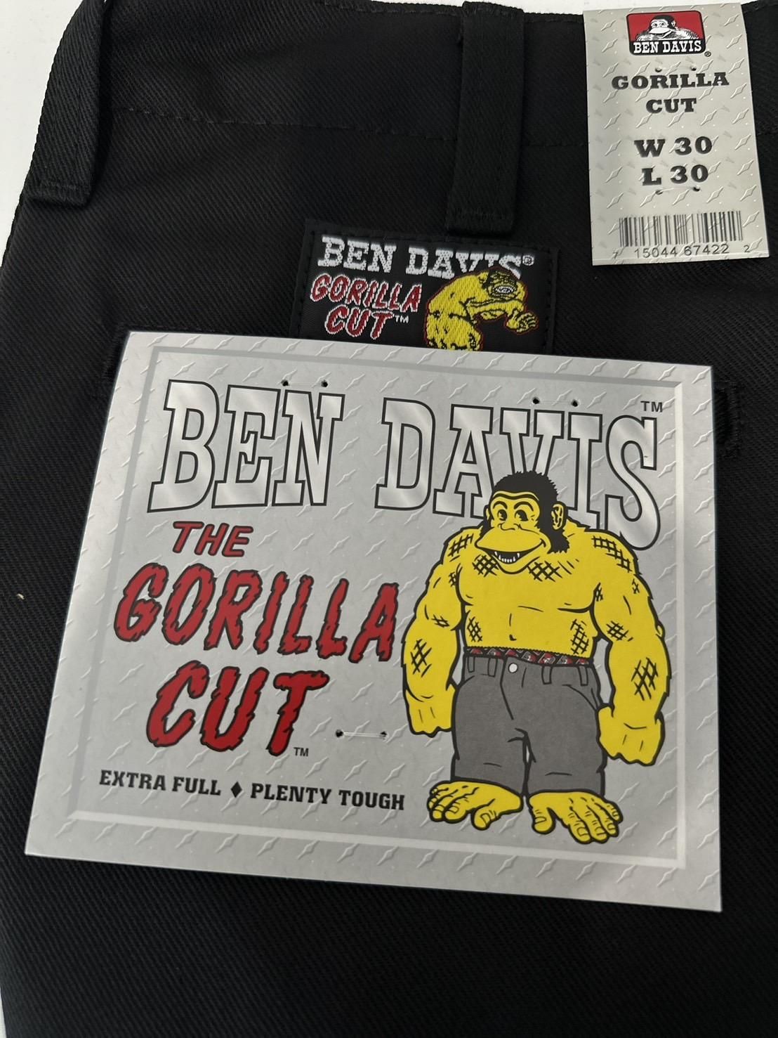 BEN DAVIS/٥ǥӥ<br />GORILLA CUT PANTS / BLACK<img class='new_mark_img2' src='https://img.shop-pro.jp/img/new/icons14.gif' style='border:none;display:inline;margin:0px;padding:0px;width:auto;' />
