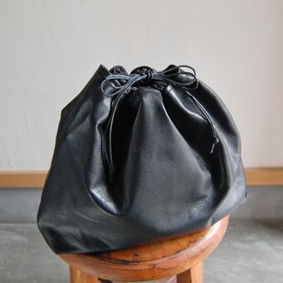 別注あけびかご・インナーポーチ/革持ち手カバー付き・宮本工芸