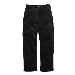 wide straight  -corduroy- / black