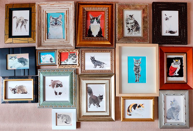 イシバシミキコ　猫の絵大集合展