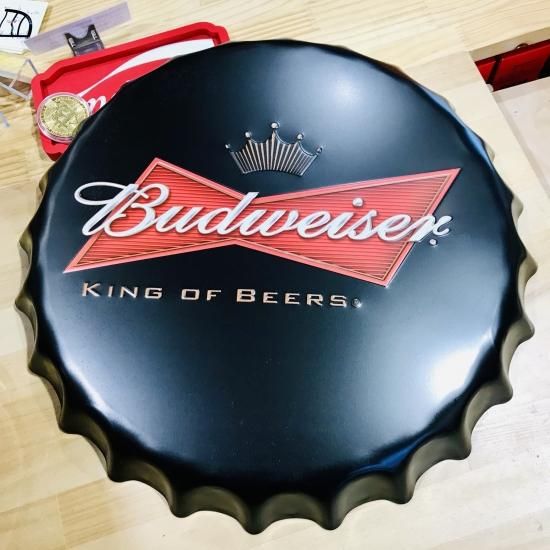 Budweiser 王冠型　LED照明　ブリキ看板 バドワイザー 王冠型 LED ロープ ネオンサイン Budweiser