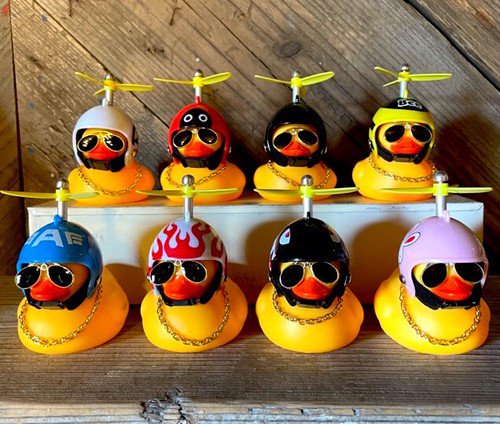 アヒル おもちゃ Helmet Duck Toy ヘルメット ダックトイ ※お任せ１個 ...