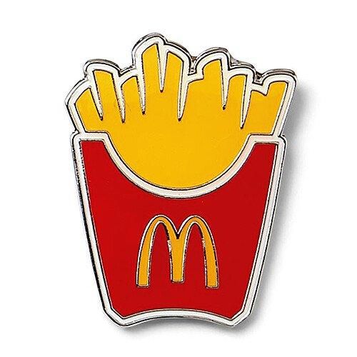 非売品 マクドナルド ドナルド フライドポテト ピンバッチ シンプロット社 非売品 マクドナルド ドナルド フライドポテト ピンバッチ シン