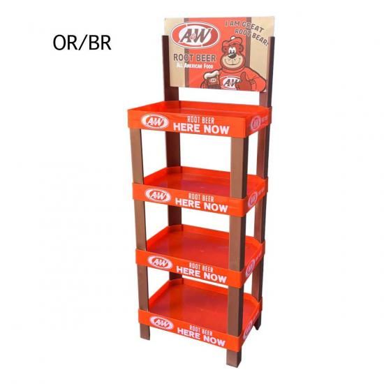 A&W STORE DISPLAY ストアディスプレイ 4段ラック A&W エアンドダブリュー エンダー ルートビア アドバタイジング