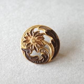 ⬇️【希少】アンティーク エナメル手書き　ボタン ⬇️【希少】アンティーク エナメル手書きボタン