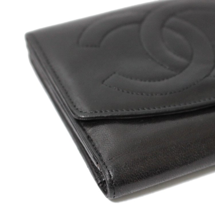 CHANEL 二つ折り財布 ブラック （シャネル） 財布・ケース | eu 