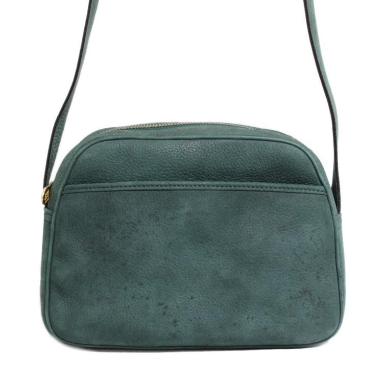 Celine セリーヌ ヴィンテージレザーショルダーバッグ グリーン ヴィンテージブランドの通販ショップrilish