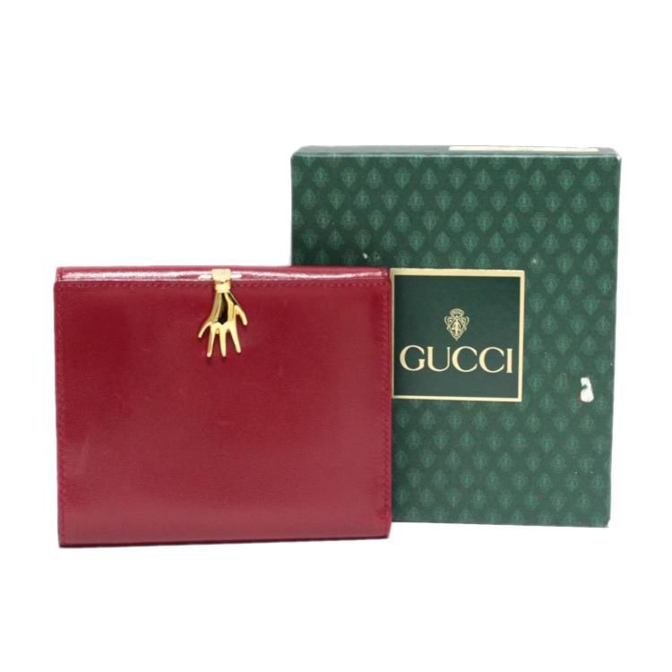 ハンドモチーフ二つ折り財布 レッド ヴィンテージ|グッチ GUCCI ハンドモチーフ二つ折り財布 レッド ヴィンテージ|グッチ GUCCI