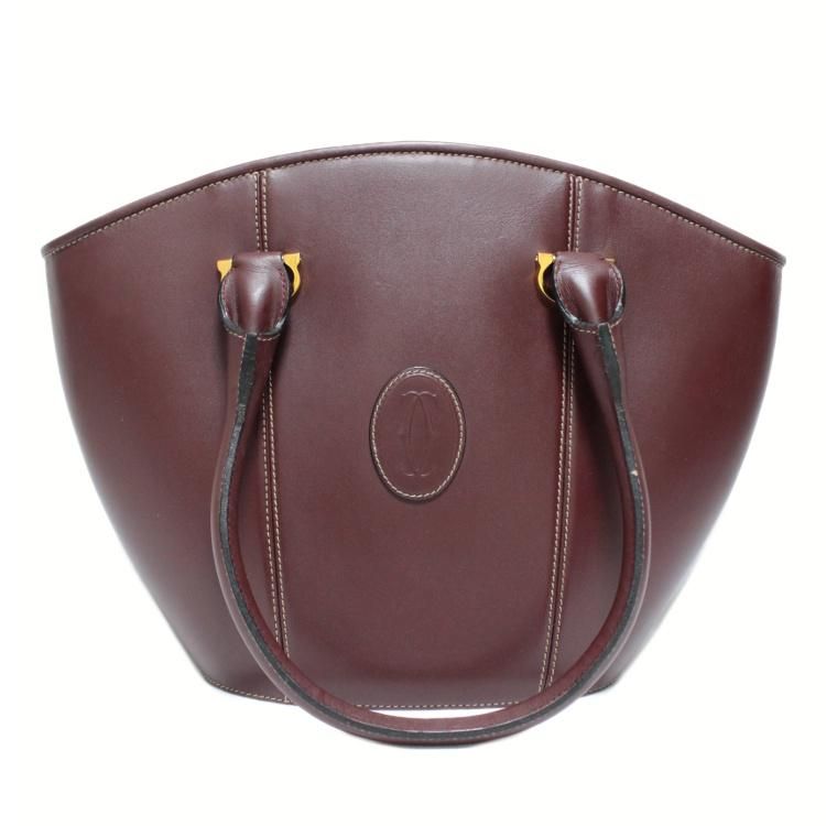 マストラインレザーハンドバッグ バケツ型 ヴィンテージ