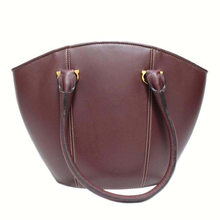 マストラインレザーハンドバッグ バケツ型 ヴィンテージ